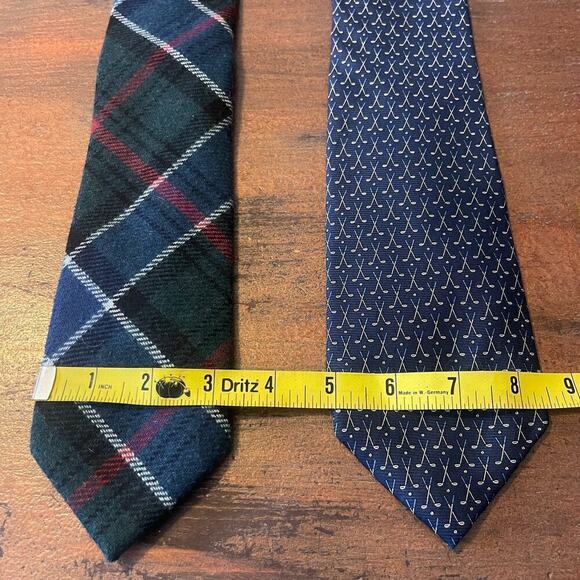Ralph Lauren & Tommy Hilfiger Men's Ties Lot of 02 Silk/Wool Ties - Picture 6 of 6
